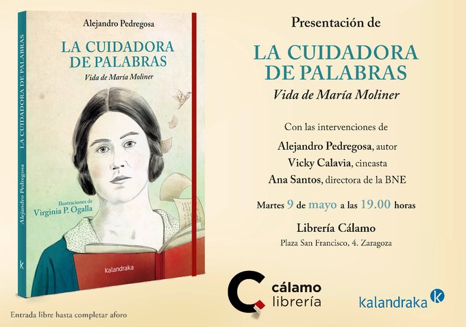 Alejandro Pedregosa presenta 'La cuidadora de palabras. Vida de María Moliner'